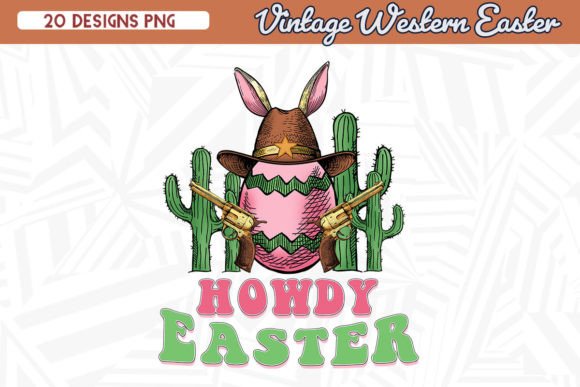 Howdy Easter Vintage Cowboy Egg Western Review