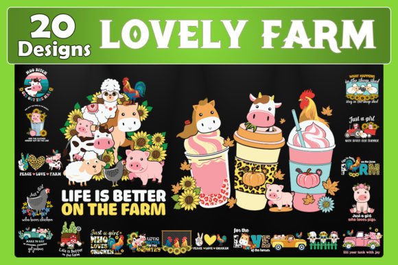 Lovely Farm Bundle SVG 20 Designs Review