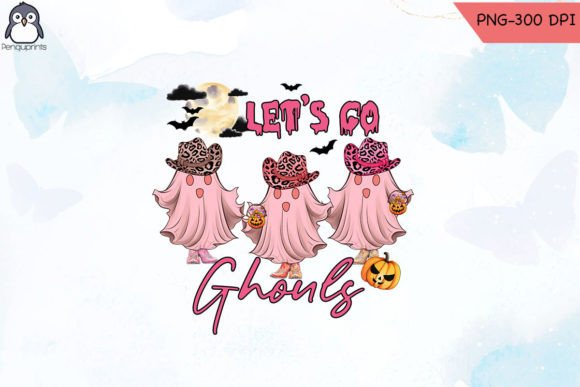 Western Halloween PNG Lets Go Ghouls