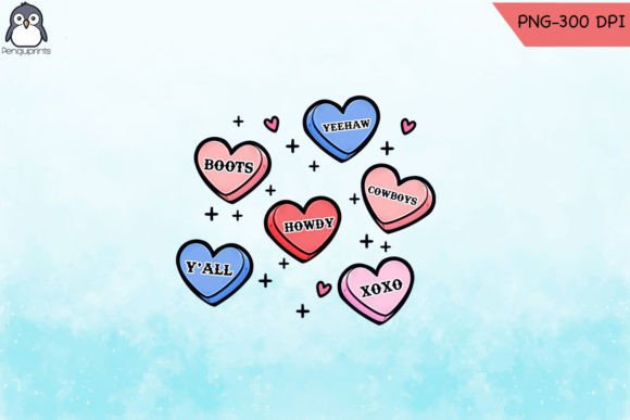 Western Hearts Valentine PNG Design Review